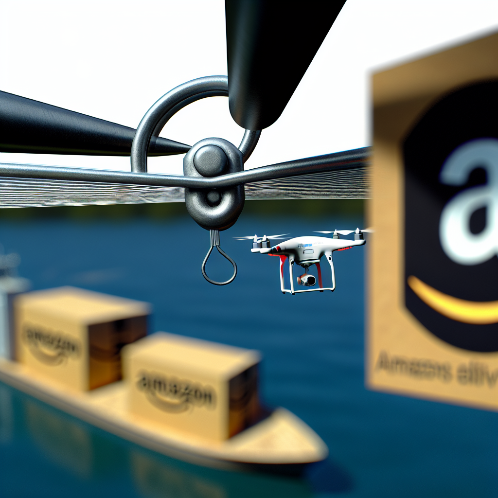 Amazon’un Teslimat Dronları Vinç Kablosuna Çarptı, Operasyon Durdu