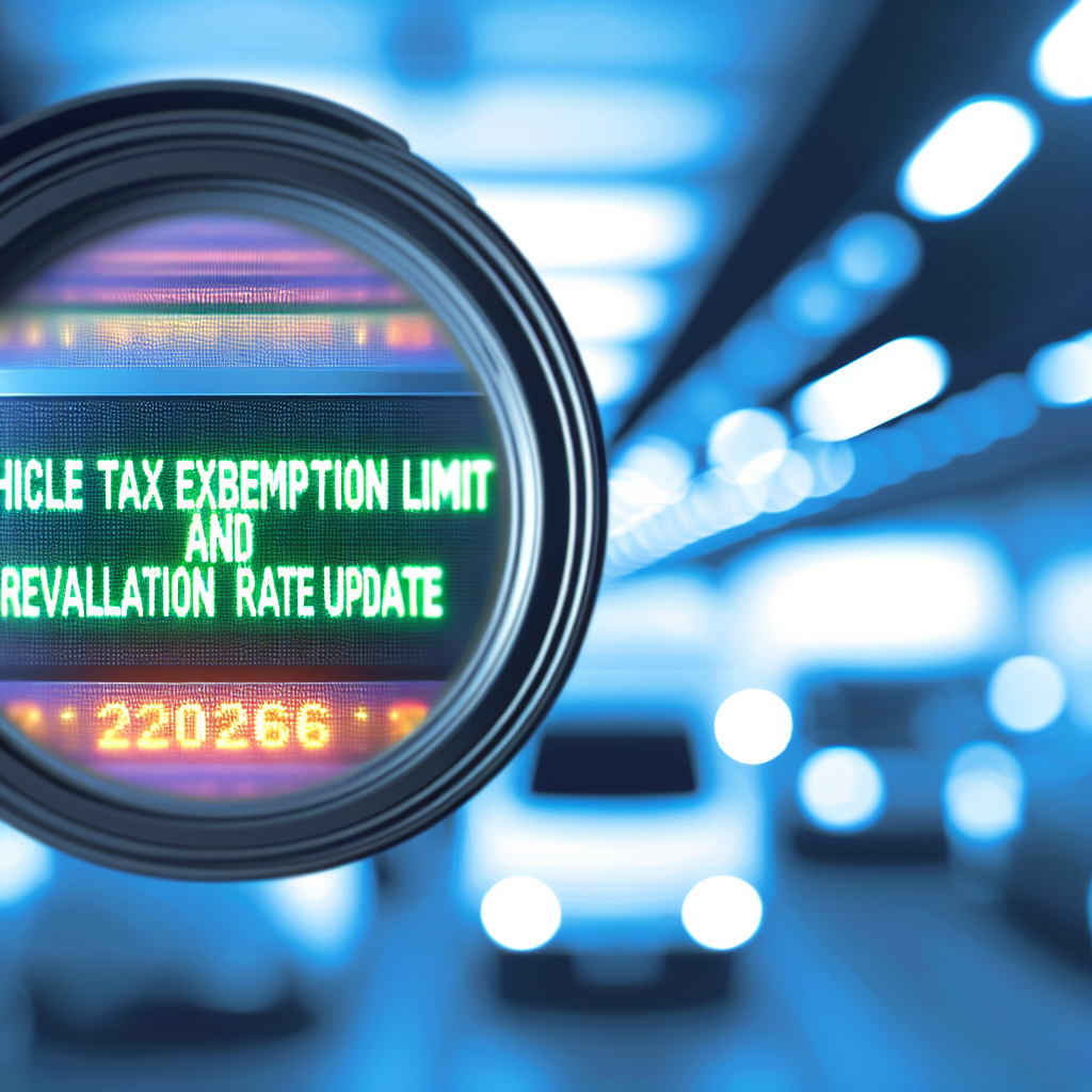 2026 Yılında ÖTV’siz Araç Limiti ve Yeniden Değerleme Oranı Güncellemesi